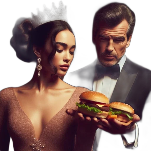 food, dress, concept art, photorealistic transparent PNG cut-out
