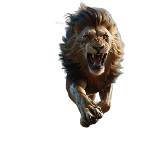 animal, creature, 3d render, photorealistic transparent PNG cut-out