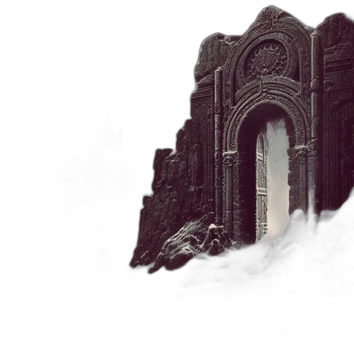 building, concept art, 3d render, fantasy art transparent PNG cut-out