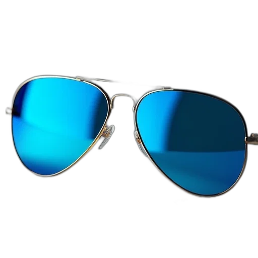3d render, blue, mirror, lens transparent PNG cut-out