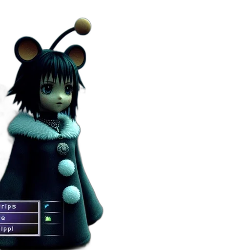 3d render, concept art, fantasy art, anime transparent PNG cut-out