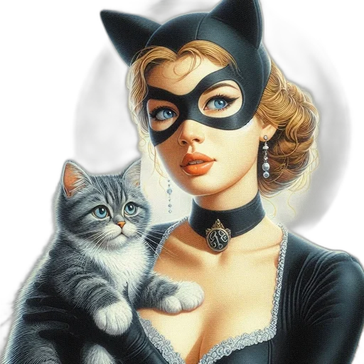 mask, comic book art, photorealistic, fantasy art transparent PNG cut-out