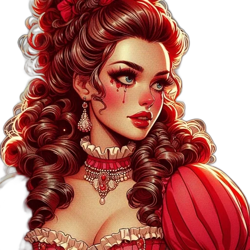 crown, dress, jewelry, fantasy art transparent PNG cut-out