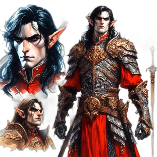 fantasy art, concept art, comic book art, photorealistic transparent PNG cut-out
