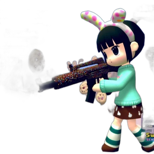 weapon, staff, animal, 3d render transparent PNG cut-out