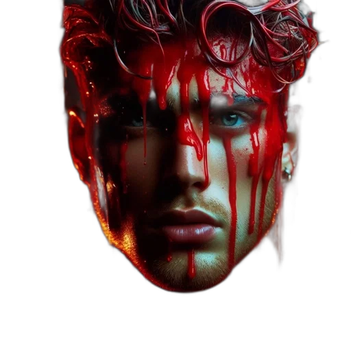 face, mask, crown, creature transparent PNG cut-out