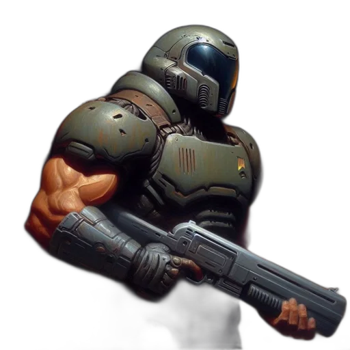 robot, weapon, mask, face transparent PNG cut-out