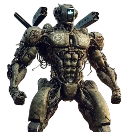 robot, creature, weapon, concept art transparent PNG cut-out
