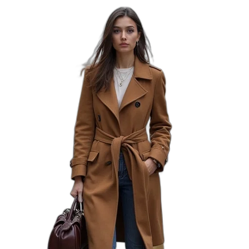 jacket, earth tones, dark, paris transparent PNG cut-out