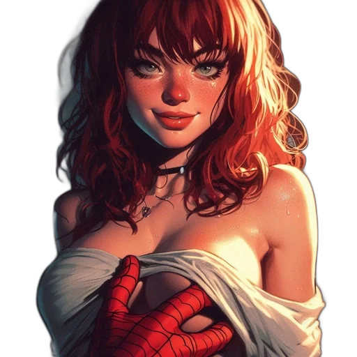 dress, mask, comic book art, fantasy art transparent PNG cut-out