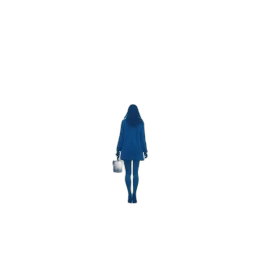 dress, umbrella, staff, creature transparent PNG cut-out
