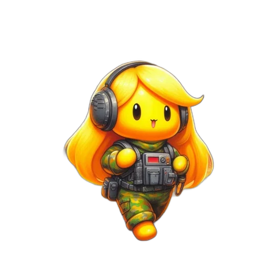 staff, weapon, robot, hair transparent PNG cut-out