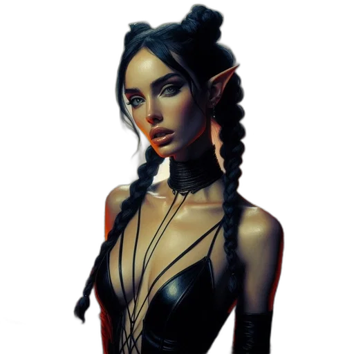 staff, dress, jewelry, fantasy art transparent PNG cut-out