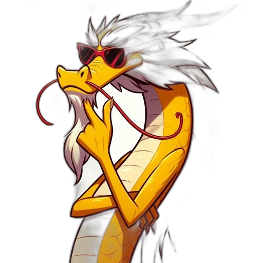 dragon, staff, creature, concept art transparent PNG cut-out