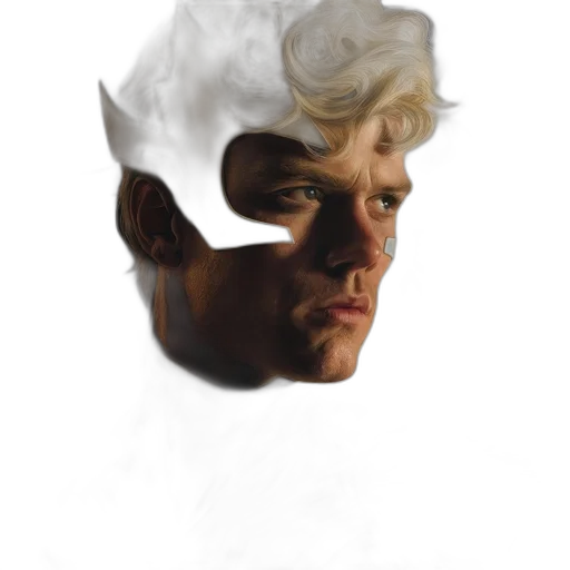 face, mask, hair, crown transparent PNG cut-out