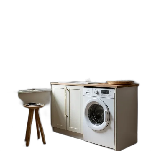 furniture, robot, 3d render, photorealistic transparent PNG cut-out