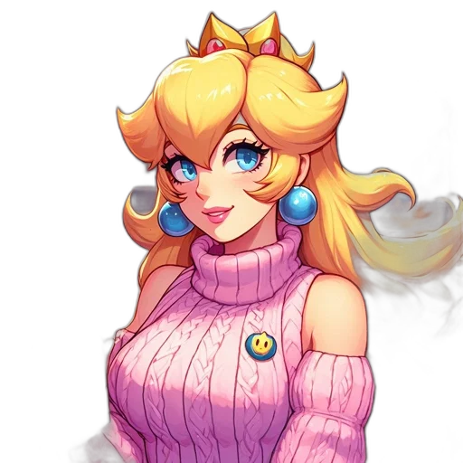 crown, dress, staff, pixel art transparent PNG cut-out