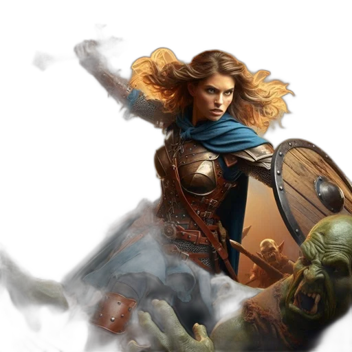 sword, fantasy art, concept art, comic book art transparent PNG cut-out