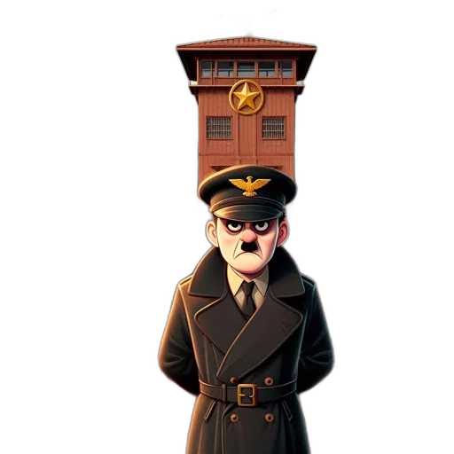 staff, hat, jacket, face transparent PNG cut-out