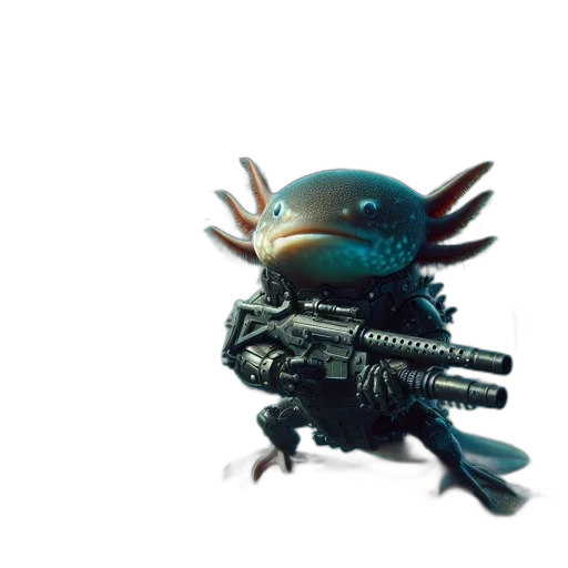 weapon, creature, robot, animal transparent PNG cut-out
