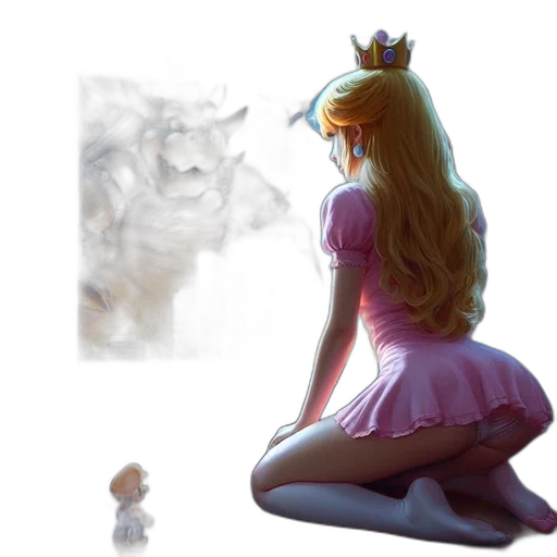 crown, dress, creature, concept art transparent PNG cut-out