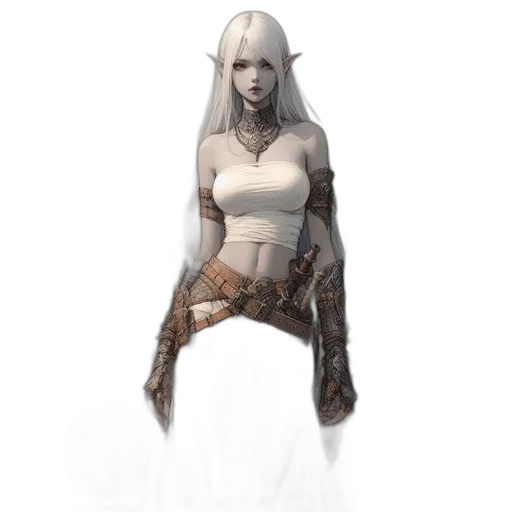 staff, dress, dragon, creature transparent PNG cut-out