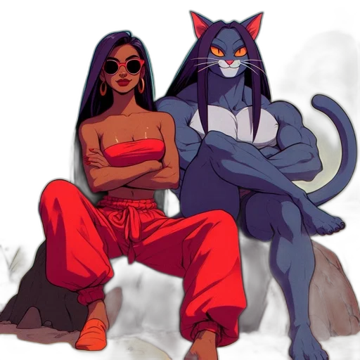 concept art, comic book art, fantasy art, pixel art transparent PNG cut-out