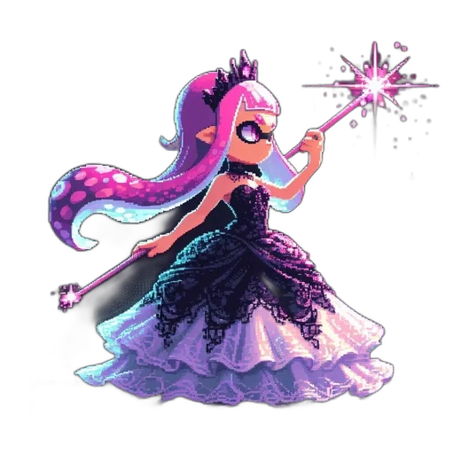 dress, staff, weapon, concept art transparent PNG cut-out
