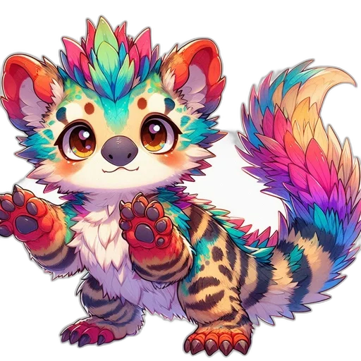 dragon, staff, creature, fantasy art transparent PNG cut-out