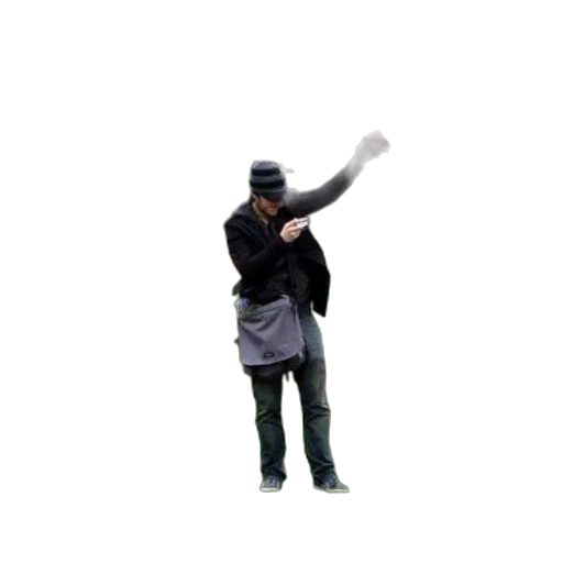staff, hat, weapon, jacket transparent PNG cut-out