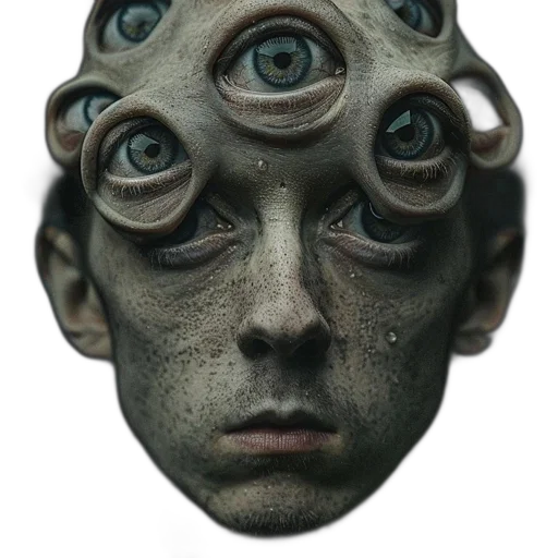 mask, face, creature, robot transparent PNG cut-out