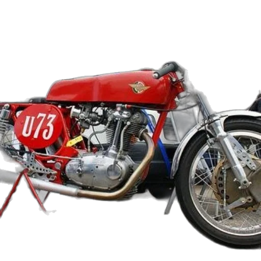 photorealistic, red, motorcycle, number transparent PNG cut-out