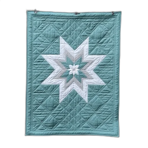 green, quilted, grey, teal transparent PNG cut-out