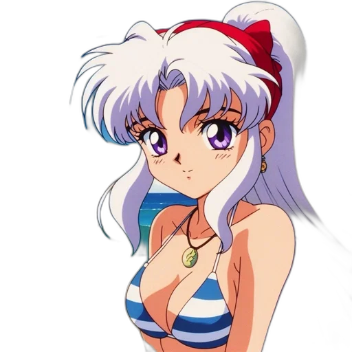 anime, vaporwave, cartoon, pixel art transparent PNG cut-out