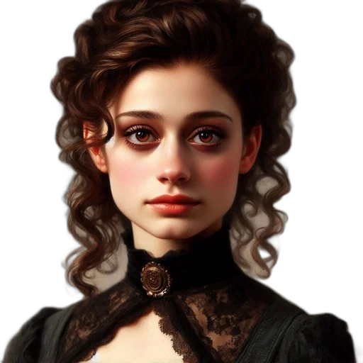 face, dress, staff, crown transparent PNG cut-out