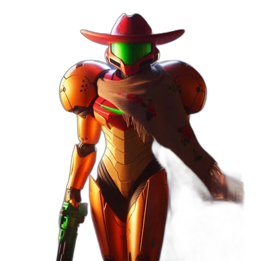 robot, weapon, concept art, 3d render transparent PNG cut-out