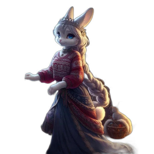 dress, dragon, staff, animal transparent PNG cut-out