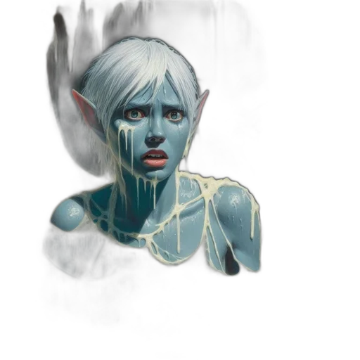face, creature, mask, concept art transparent PNG cut-out