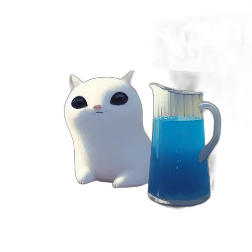 bottle, animal, creature, 3d render transparent PNG cut-out