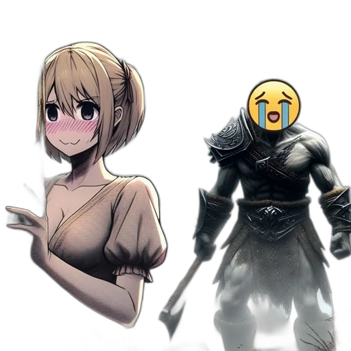 mask, weapon, sword, creature transparent PNG cut-out