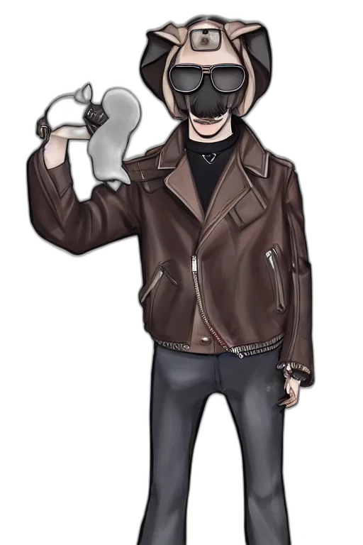 jacket, mask, hat, weapon transparent PNG cut-out