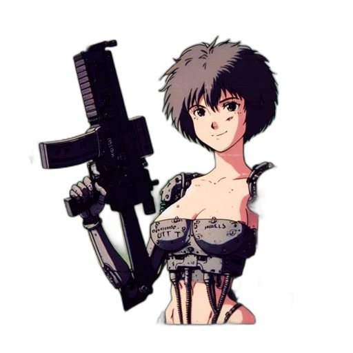 weapon, robot, sword, pixel art transparent PNG cut-out