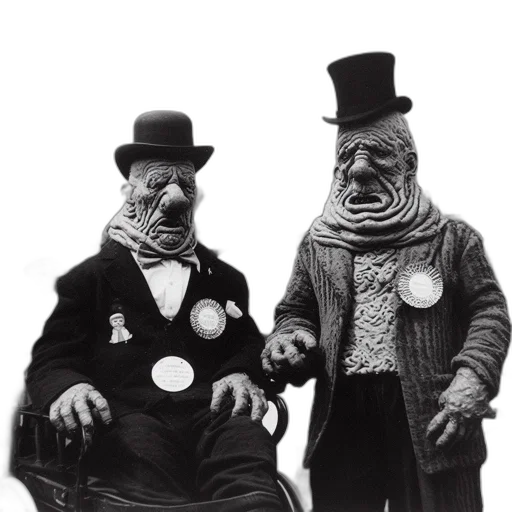 mask, concept art, two, masked transparent PNG cut-out