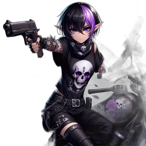 weapon, cyberpunk, concept art, fantasy art transparent PNG cut-out