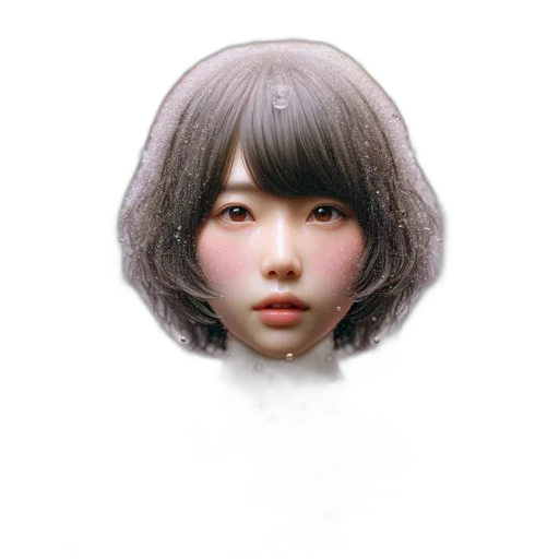 face, mask, robot, hair transparent PNG cut-out