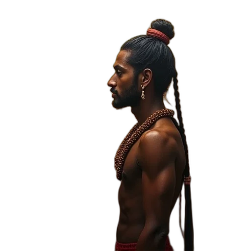 hair, staff, sword, crown transparent PNG cut-out