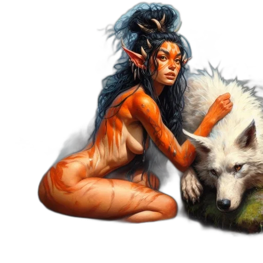 creature, fantasy art, concept art, comic book art transparent PNG cut-out
