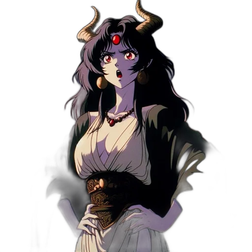 dress, mask, dragon, staff transparent PNG cut-out