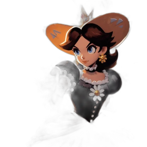 crown, dress, hat, staff transparent PNG cut-out