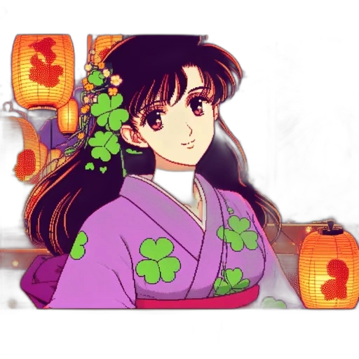 anime, vaporwave, pixel art, fantasy art transparent PNG cut-out